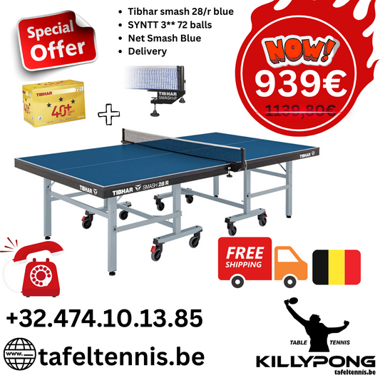 Tibhar Smash 28/R Blue PROMO package